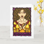 非応答カード カード (黄色い花)