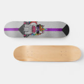 非性的プライド国旗グリッターレインボーユニコーンLGBT スケートボード (横)