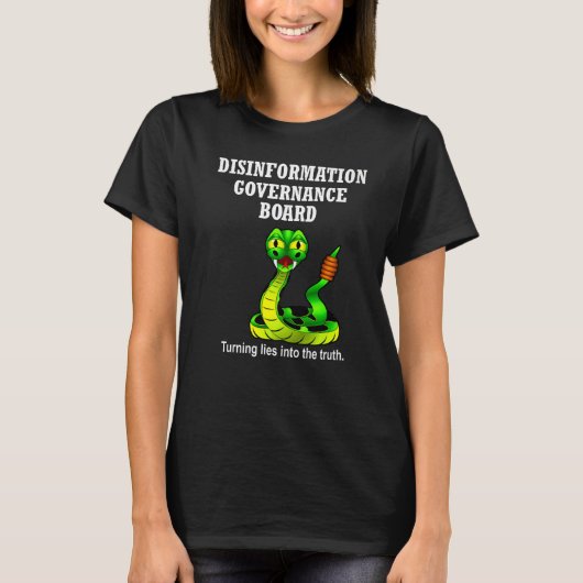 非情報ガバナンス委員会Satire皮肉 Tシャツ (正面)