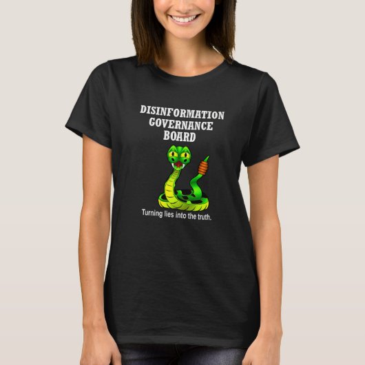 非情報ガバナンス委員会Satire皮肉 Tシャツ (正面)