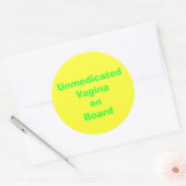 非投薬VaginaonBoard ラウンドシール (封筒)