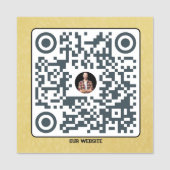 非接触メニューQRプラーク – 刻印 名札 (正面)