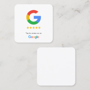 非接触型Googleレビューカード スクエア名刺