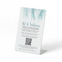 非接触型QRコードゲストレジスタパーム