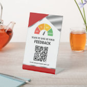 非接触型QRコード顧客フィードバック表記 台座サイン (インサイチュ)