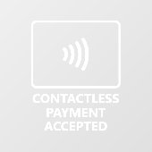 非接触支払の承諾 ウィンドウサイン (シート)