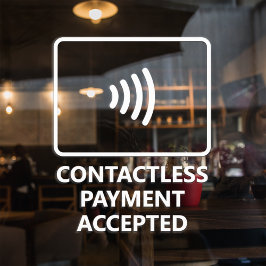 非接触支払の承諾 ウィンドウサイン