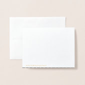 非攻撃的な冬の休日の街並み従業員 箔カード (裏面封筒付き)