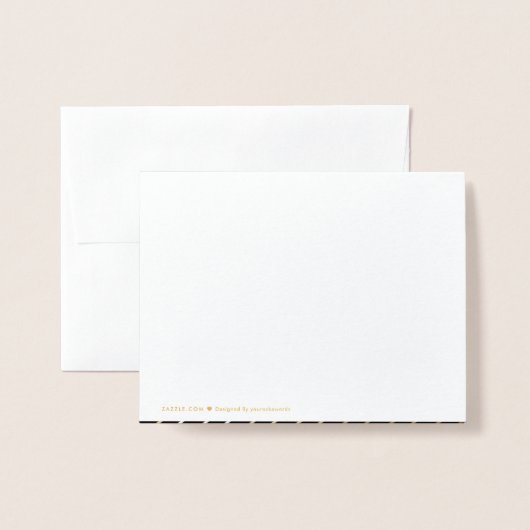 非攻撃的な冬の休日の街並み従業員 箔カード (裏面封筒付き)