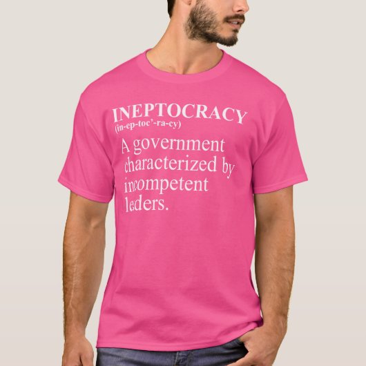 非政治の定義おもしろい政治選挙 Tシャツ (正面)