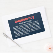 非政治の定義ステッカー 長方形シール (封筒)