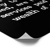 非政治の定義ポスター(小さい16"X16") ポスター (角)