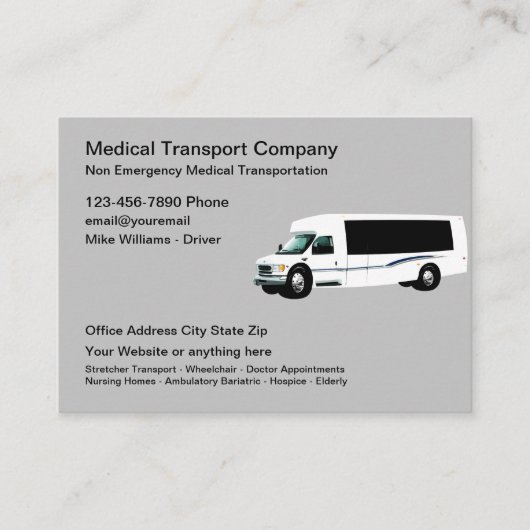 非救急医療輸送名刺 名刺 (正面)