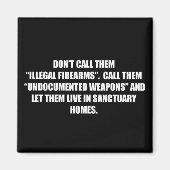 非文書化された武器を銃で制御 マグネット (正面)