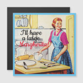 非料理妻のヴィンテージ50年代の台所のスローガン (正面/裏面)