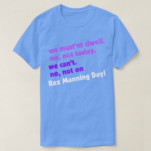 非日レックス管理 Tシャツ (デザイン正面)