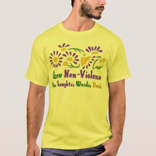 非暴力を育てて下さい Tシャツ