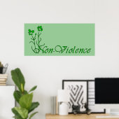 非暴力 ポスター (ホームオフィス)