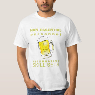 非本質的な人員ビール飲む技術セット Tシャツ