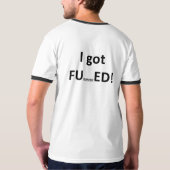 非本質的な休暇のワイシャツ Tシャツ (裏面)