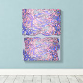 非構造的な優雅さの抽象運動アート キャンバスプリント (インサイチュ (ウッドフロア))