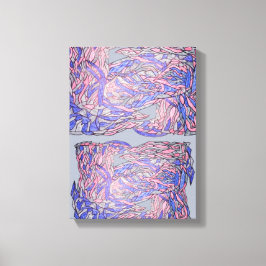 非構造的な優雅さの抽象運動アート キャンバスプリント