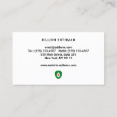 非毒性有害生物防除剤 名刺 (裏面)