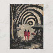 非現実的なキノココラージュ ポストカード (正面)