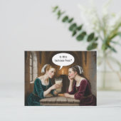 非現実的な女性と牛乳は乳糖フリーなの？ ポストカード (スタンド正面)