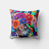 非現実的な花 クッション (正面)