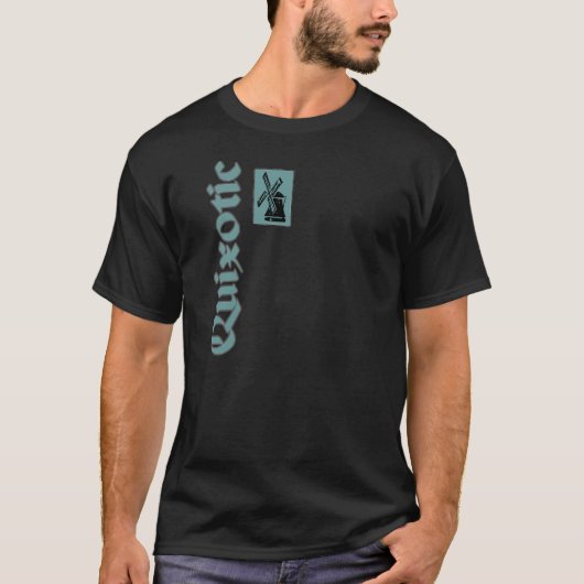 非現実的な風車の翼部ドンQuijote Tシャツ (正面)