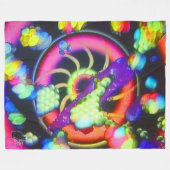 非現実的スパイラルフリースブランケット フリースブランケット (正面(横))