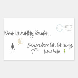 非現実的親愛な読者 長方形シール