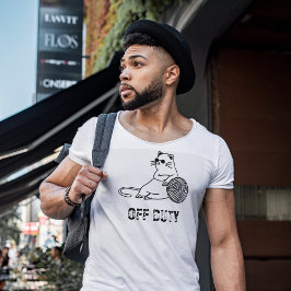 非番の怠け猫 – かわいいおもしろい退屈な猫 Tシャツ