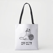 非番の怠惰な猫 – かわいいおもしろいと退屈な猫2-T トートバッグ (正面)