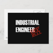 非番産業技術者ダーク ポストカード (正面/裏面)