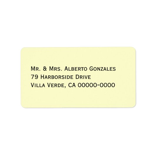 非白番テンプレート宛名ラベル ラベル (正面)