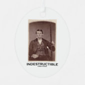 非破壊性フィナスゲージ脳局在 メタルオーナメント (正面)