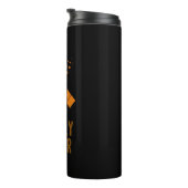 非神聖な水の儀式カルト十字黒オレンジ色の火 タンブラー (回転右)