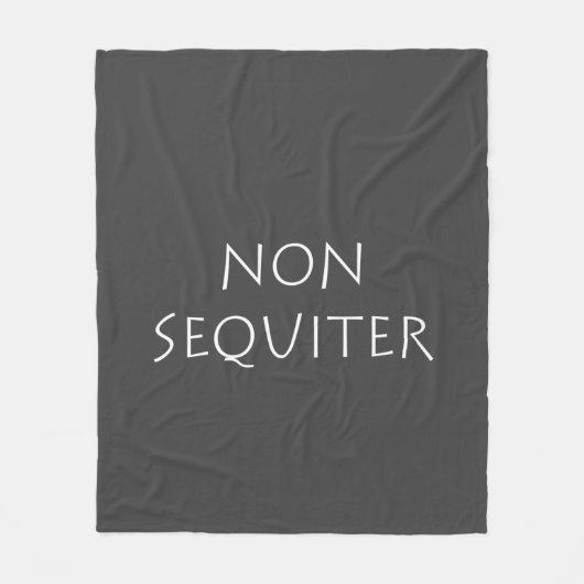 非続行文字 フリースブランケット (正面)