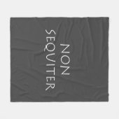 非続行文字 フリースブランケット (正面(横))