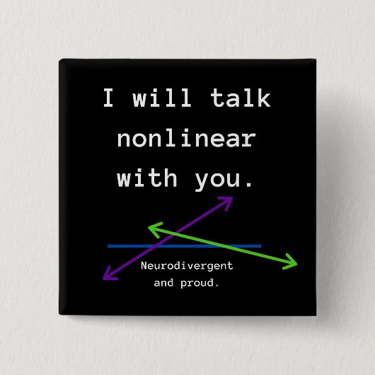 非線形 缶バッジ (正面)