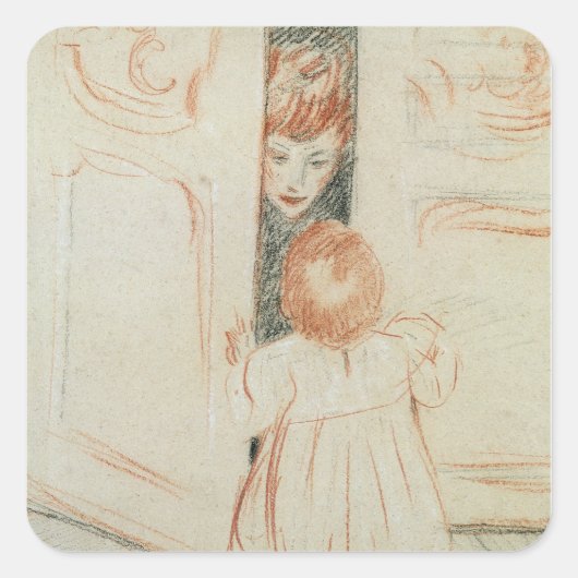 非表示とシーク スクエアシール (正面)