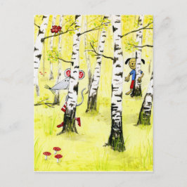 非表示とシーク ポストカード