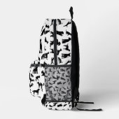 非表示の前足 プリントバックパック (右)