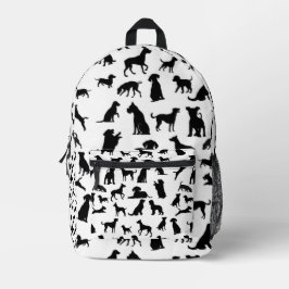 非表示の前足 プリントバックパック