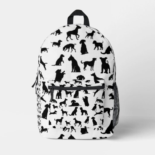 非表示の前足 プリントバックパック (正面)