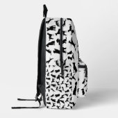 非表示の前足 プリントバックパック (左)