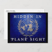 非表示の'飛行機'表示はがき ポストカード (正面/裏面)