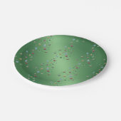 非表示クリスマスツリー紙プレート ペーパープレート (アングル)